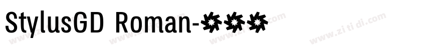 StylusGD Roman字体转换